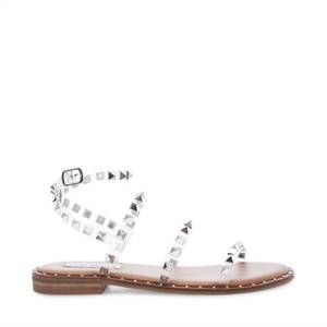 NEW STEVE MADDEN women's travel flat sandal in clear